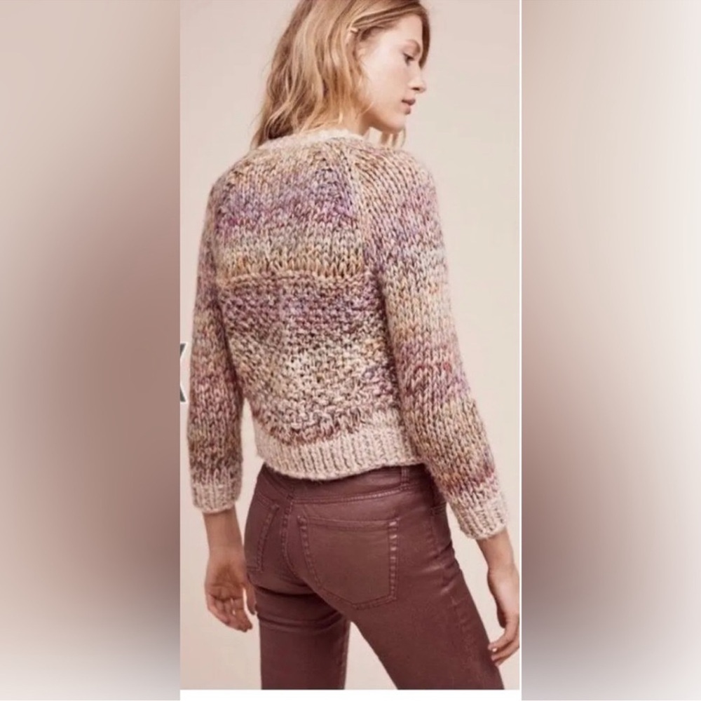 Angel Of The North by Anthropologie Chunky Multicolor Knit Large Cardigan - Picture 4 of 9